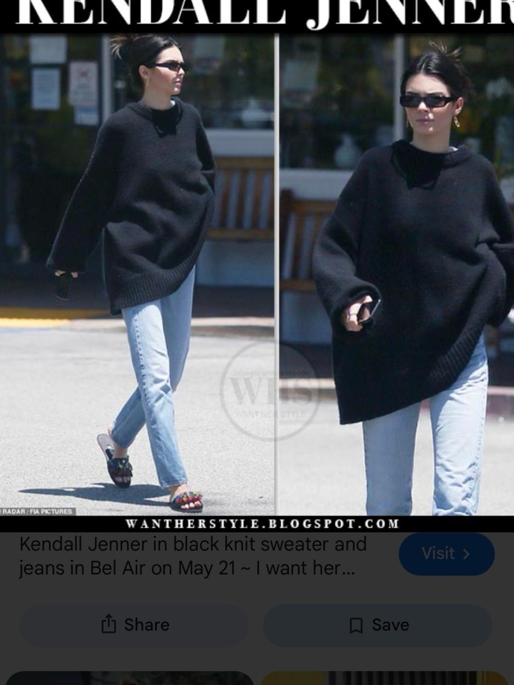 The Row sibem wool and cashmere black sweater L